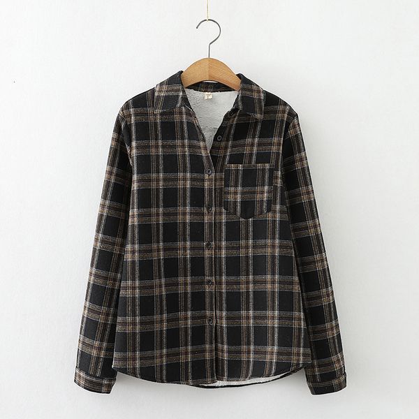 2021 Winter Plaid Shirts Womens Blouses Thick Veet Long Checked Female Clothes Lady Tops Shirt Coat New Arrival KVEL, White
2021 Winter Plaid Shirts Womens Blouses Thick Veet Long Checked Female Clothes Lady Tops Shirt Coat New Arrival KVEL, White