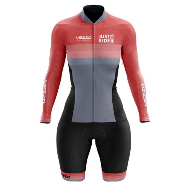 2021vezzo clothes cycling jersey women's professional long sleeved skinsuit sets macacao ciclismo feminino triathlon gel pad, Black;blue
2021vezzo clothes cycling jersey women's professional long sleeved skinsuit sets macacao ciclismo feminino triathlon gel pad, Black;blue
