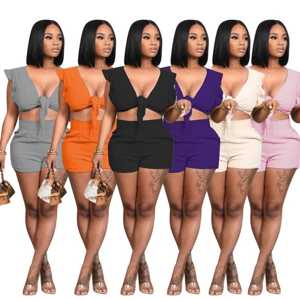 women's tracksuits nightclub party women outfits 2021 summer printing puff sleeves v-neck lace up short pants office lady wear sets 6, Gray
women's tracksuits nightclub party women outfits 2021 summer printing puff sleeves v-neck lace up short pants office lady wear sets 6, Gray