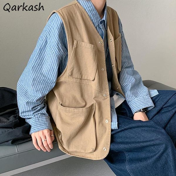 women's vests women korean street style solid outerwear female oversize casual summer stylish pockets design simple chic soft bf, Black;white
women's vests women korean street style solid outerwear female oversize casual summer stylish pockets design simple chic soft bf, Black;white