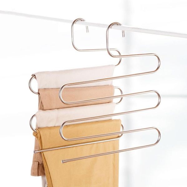 hangers & racks s type storage organizer multi functional multilayer rack shape clothes trouser pants stainless steel closet
hangers & racks s type storage organizer multi functional multilayer rack shape clothes trouser pants stainless steel closet