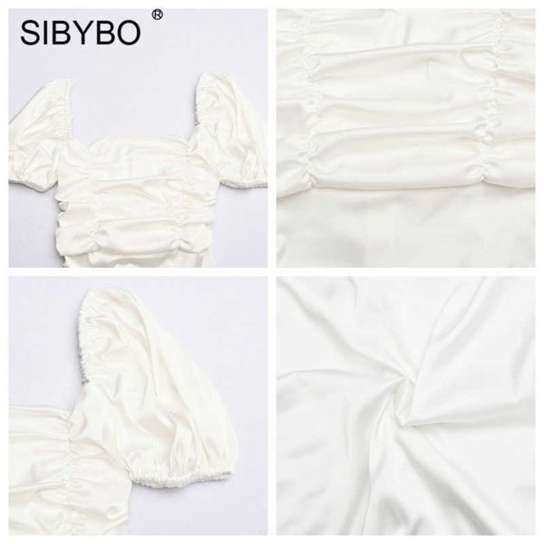 sibybo white puff sleeve ruched dress women dstring bodycon summer dresses 2021 female elegant satin club party vestidos, Black;white
sibybo white puff sleeve ruched dress women dstring bodycon summer dresses 2021 female elegant satin club party vestidos, Black;white