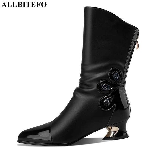 allbitefo natural soft genuine leather women boots winter women heels shoes fashion leisure ankle boots shoes motocycle boots 210611, Black
allbitefo natural soft genuine leather women boots winter women heels shoes fashion leisure ankle boots shoes motocycle boots 210611, Black