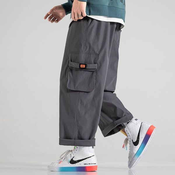 men's pants legible solid cargo men spring autumn korean loose casual mens straight, Black
men's pants legible solid cargo men spring autumn korean loose casual mens straight, Black