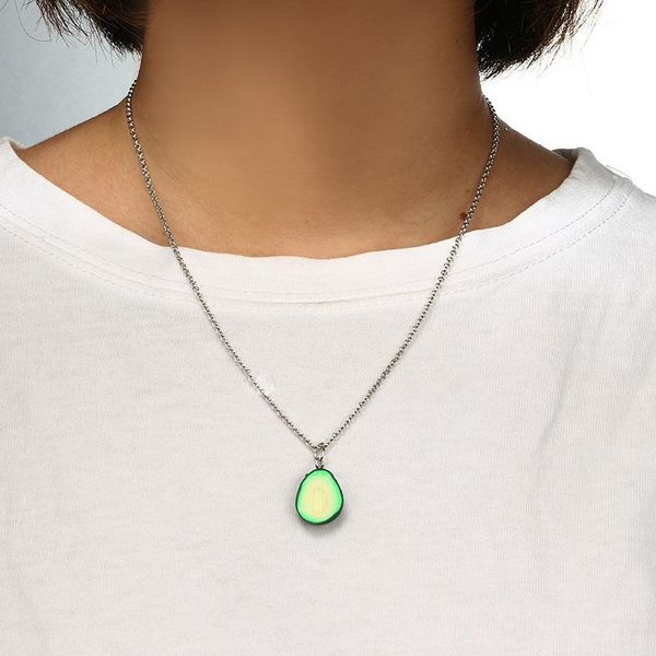 pendant necklaces cute avocado heart shape necklace for women green color fruit soft pottery chain jewelry accessories, Silver
pendant necklaces cute avocado heart shape necklace for women green color fruit soft pottery chain jewelry accessories, Silver