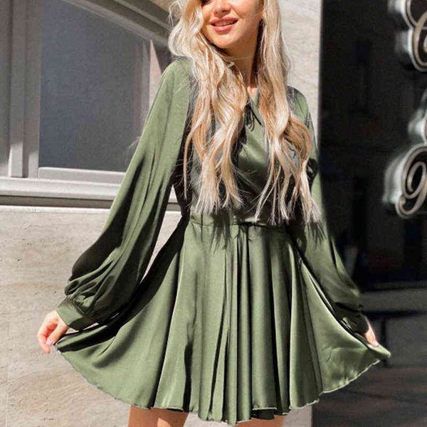 satin sashes a line mini dress lantern sleeve elegant party dress 2021 autumn fashion women's clothing streetwear vestidos y1204, Black;gray
satin sashes a line mini dress lantern sleeve elegant party dress 2021 autumn fashion women's clothing streetwear vestidos y1204, Black;gray