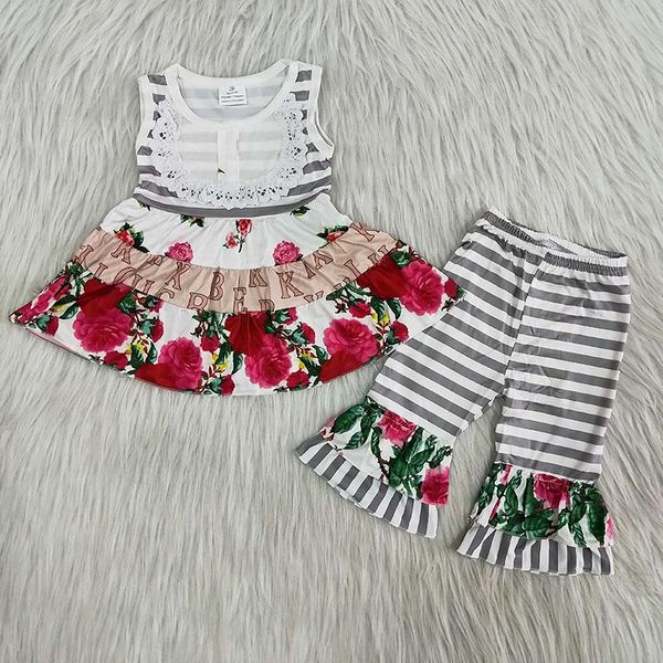 clothing sets wholesale baby girls boutique short sleeves clothes lace flower shirt ruffle stripe floral pants children kids outfits, White
clothing sets wholesale baby girls boutique short sleeves clothes lace flower shirt ruffle stripe floral pants children kids outfits, White