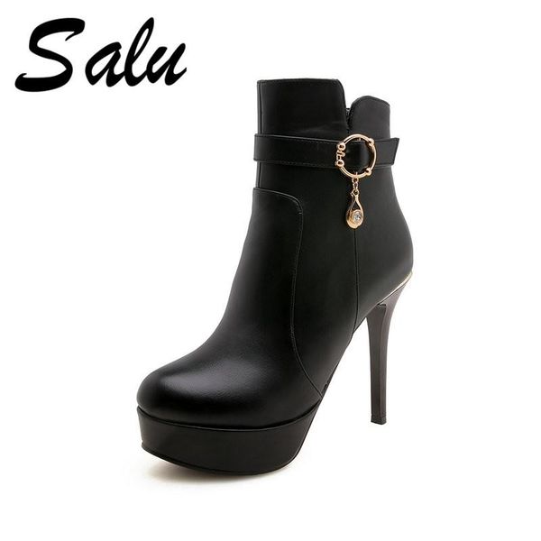 boots salu fashion women ankle round toe high heels ladies shoes woman zipper party club pu leather basic size 42 43, Black
boots salu fashion women ankle round toe high heels ladies shoes woman zipper party club pu leather basic size 42 43, Black