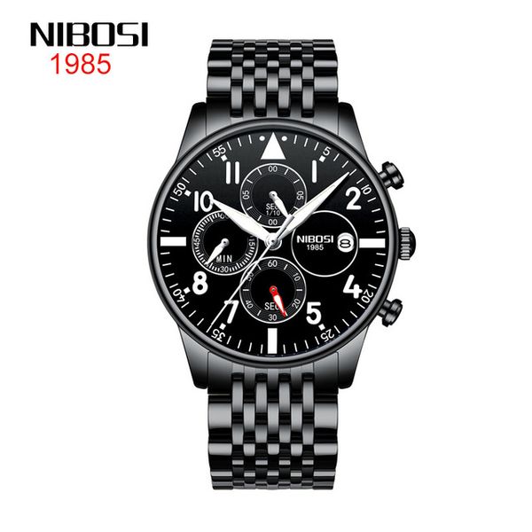 7 style nibosi watch men's 2368 business fashion men's watch waterproof multifunctional quartz watch 42mm black dail, Slivery;brown
7 style nibosi watch men's 2368 business fashion men's watch waterproof multifunctional quartz watch 42mm black dail, Slivery;brown