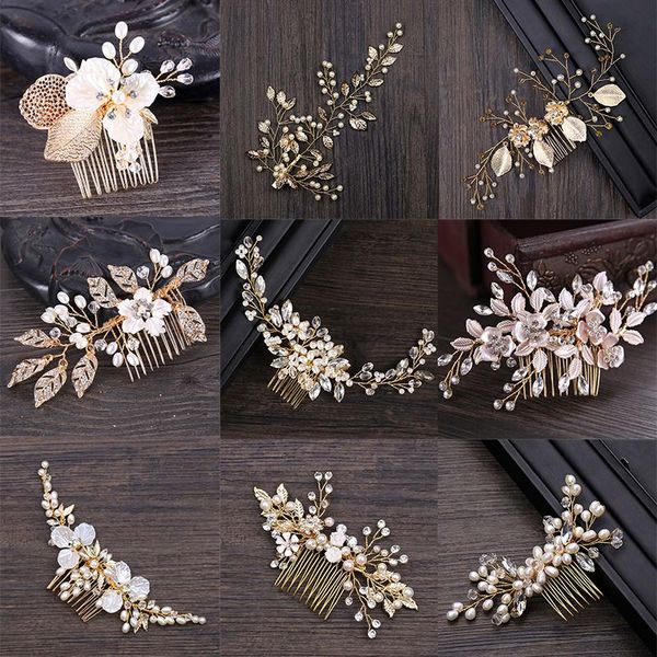 hair clips & barrettes golden metal crystal pearl combs jewellery tiaras de noiva headpiece bridal jewelry women wedding accessories vl, Golden;silver
hair clips & barrettes golden metal crystal pearl combs jewellery tiaras de noiva headpiece bridal jewelry women wedding accessories vl, Golden;silver