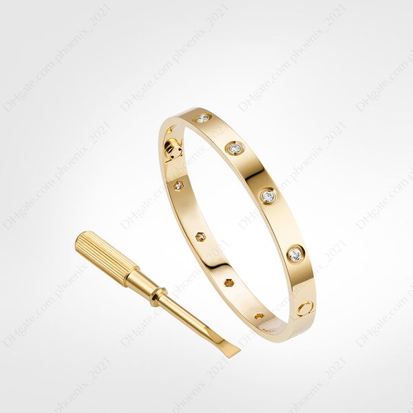 love screw bracelet 10 diamonds designer classic gold bracelet luxury jewelry women titanium steel gold-plated never fade not allergic -r, Black
love screw bracelet 10 diamonds designer classic gold bracelet luxury jewelry women titanium steel gold-plated never fade not allergic -r, Black