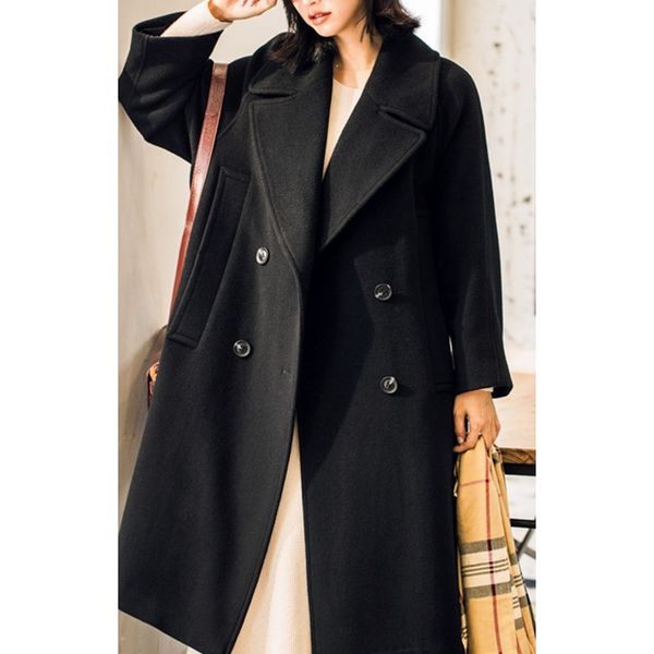 2021 new women's autumn and winter medium length plus outerwear brand quality wool trench lady long woollen coat 5jfx, Black
2021 new women's autumn and winter medium length plus outerwear brand quality wool trench lady long woollen coat 5jfx, Black