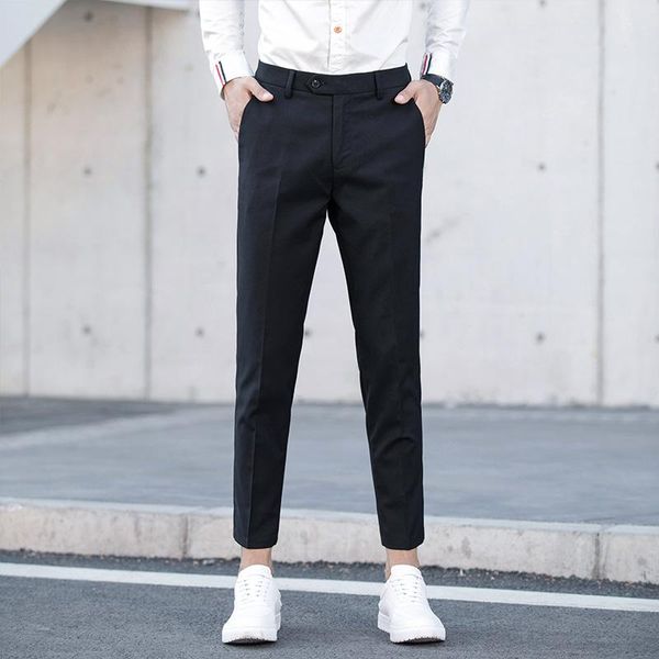 men's pants 202 spring and summer 1 casual trousers comfortable nine-point fitted men, Black
men's pants 202 spring and summer 1 casual trousers comfortable nine-point fitted men, Black