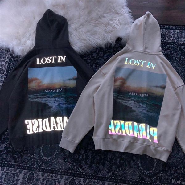2021 new reflective askyurself hoodie version pullovers vintage lost in paradise sweatshirts men clothing yfot, Black
2021 new reflective askyurself hoodie version pullovers vintage lost in paradise sweatshirts men clothing yfot, Black