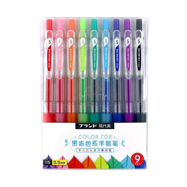 gel pens 0.5mm 9 colors packs of jelly color press pen office hand-book note
gel pens 0.5mm 9 colors packs of jelly color press pen office hand-book note