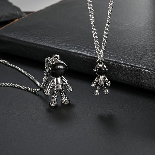 pendant necklaces fashion astronaut gothic stainless steel necklace women lovers hip hop couple friends valentine, Silver
pendant necklaces fashion astronaut gothic stainless steel necklace women lovers hip hop couple friends valentine, Silver