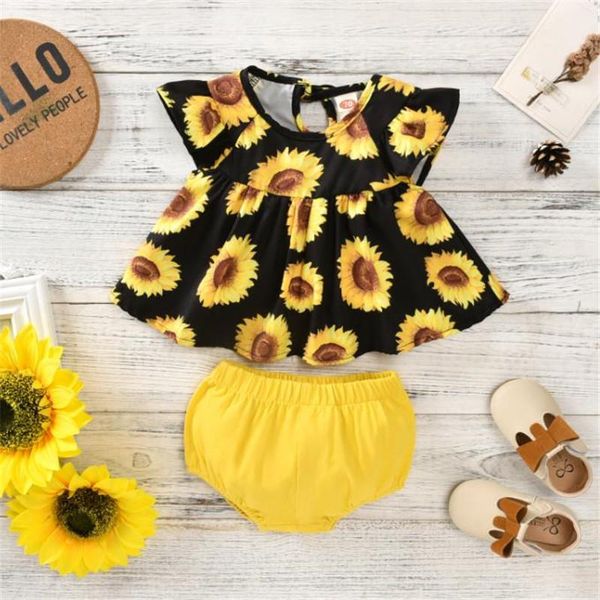 clothing sets boiiwant baby girls clothes set sunflower print flying sleeve o-neck large hem solid color short pants for 0-12 months, White
clothing sets boiiwant baby girls clothes set sunflower print flying sleeve o-neck large hem solid color short pants for 0-12 months, White