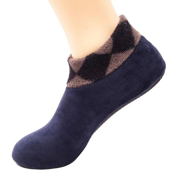 pair gentlemen winter warm onfronted fleece bed sock antislip slipper flower men sports therapy only pain relief socks, Black
pair gentlemen winter warm onfronted fleece bed sock antislip slipper flower men sports therapy only pain relief socks, Black