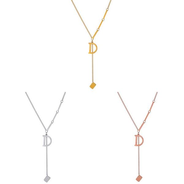 chains sweet d letter titanium steel non-fading pendant necklace for women trendy long sweater chain, Silver
chains sweet d letter titanium steel non-fading pendant necklace for women trendy long sweater chain, Silver