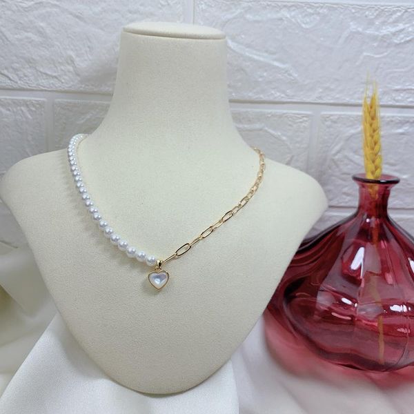 pendant necklaces fashion handmade diy white mother-of-pearl heart-shaped small love necklace for girls birthday gift, Silver
pendant necklaces fashion handmade diy white mother-of-pearl heart-shaped small love necklace for girls birthday gift, Silver