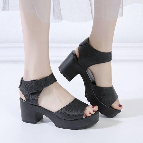 dress shoes 2021 summer sandals waterproof platform thick heel open toe high women's plus size, Black
dress shoes 2021 summer sandals waterproof platform thick heel open toe high women's plus size, Black