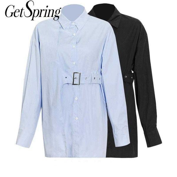 getspring women blouse shirt patchwork long sleeve cotton black blue female s irregular casual loose women's 210601, White
getspring women blouse shirt patchwork long sleeve cotton black blue female s irregular casual loose women's 210601, White