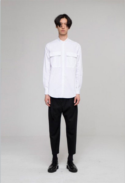 men's casual shirts spring and autumn thin symmetrical double pocket false two loose long sleeve shirt solid color standing collar, White;black
men's casual shirts spring and autumn thin symmetrical double pocket false two loose long sleeve shirt solid color standing collar, White;black