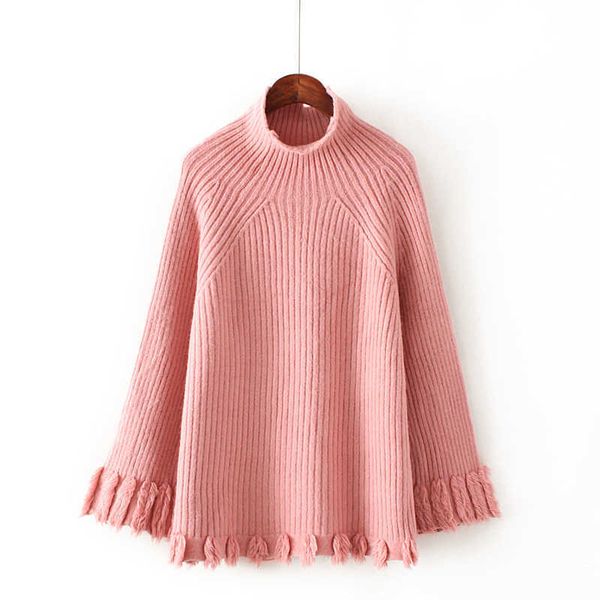 h.sa european fashion women turtleneck sweaters and pull jumpers flare sleeve tassel sweaters fashion pull truien dames 210716, White;black
h.sa european fashion women turtleneck sweaters and pull jumpers flare sleeve tassel sweaters fashion pull truien dames 210716, White;black
