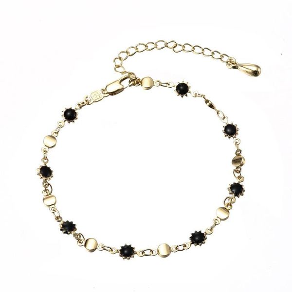 link, chain sangdo women golden color black stone exquisite colorful sawtooth design hollow-out bracelet delicate hand
link, chain sangdo women golden color black stone exquisite colorful sawtooth design hollow-out bracelet delicate hand