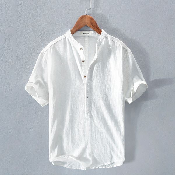 2021 new vero manga curta gola branca algodo e linho enrugamento camisas para homens moda slida camisa masculina mj13, White
2021 new vero manga curta gola branca algodo e linho enrugamento camisas para homens moda slida camisa masculina mj13, White