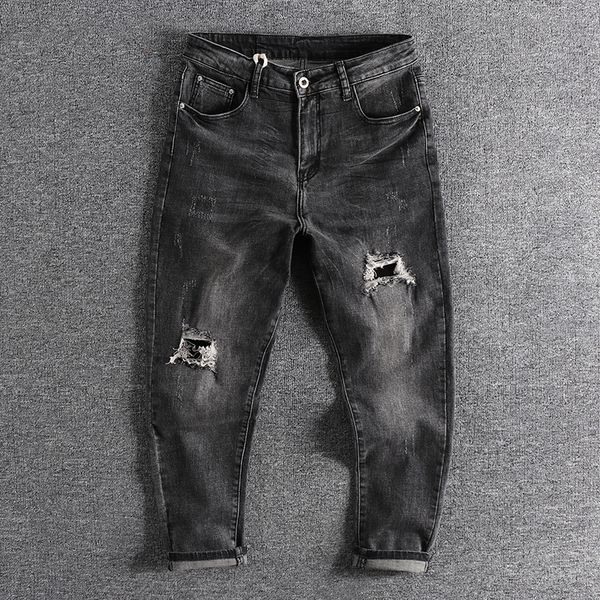 2021 new arrival american trend black grey youth leggings versatile cushion patched men's jeans cool trouser 0549 dvla, White;black
2021 new arrival american trend black grey youth leggings versatile cushion patched men's jeans cool trouser 0549 dvla, White;black