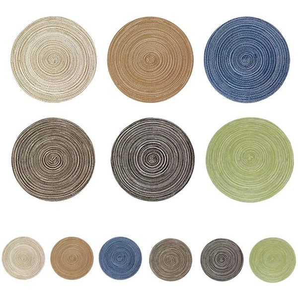 mats & pads 12pcs round cotton placemats& set,hand-woven heat insulation non slip table mats,for party,kitchen&dining room
mats & pads 12pcs round cotton placemats& set,hand-woven heat insulation non slip table mats,for party,kitchen&dining room