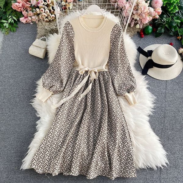 2021 women vintage floral drses vestidos spring autumn long sleeve patchwork knitted sweaters es ladies casual midi ghb8, Black;gray
2021 women vintage floral drses vestidos spring autumn long sleeve patchwork knitted sweaters es ladies casual midi ghb8, Black;gray