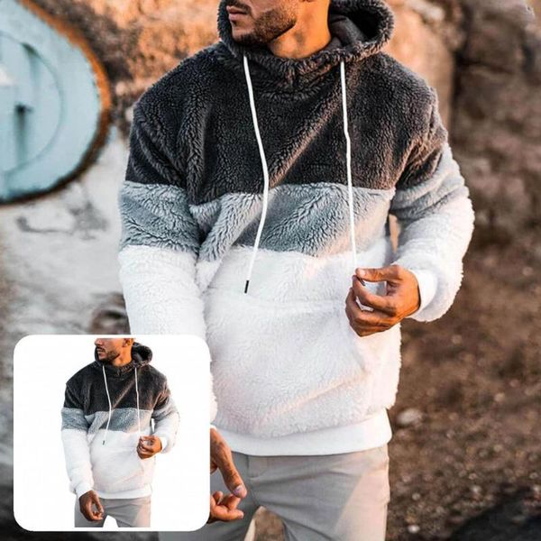 men's sweaters soft trendy front pocket hooded pullover hoodie autumn winter male clothing, White;black
men's sweaters soft trendy front pocket hooded pullover hoodie autumn winter male clothing, White;black
