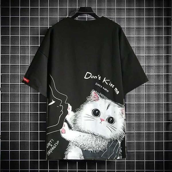 2021 new preto gato t camisa dos homens japons bonito camiseta harajuku streetwear tshirt casual manga curta vero engraado s tshirts mas, White;black
2021 new preto gato t camisa dos homens japons bonito camiseta harajuku streetwear tshirt casual manga curta vero engraado s tshirts mas, White;black