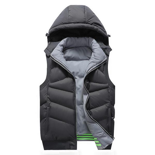 men's vests boys warm thick hooded coatsmen vest mens winter sleeveless jacket men down detachable hat male work waistcoat homme, Black;white
men's vests boys warm thick hooded coatsmen vest mens winter sleeveless jacket men down detachable hat male work waistcoat homme, Black;white