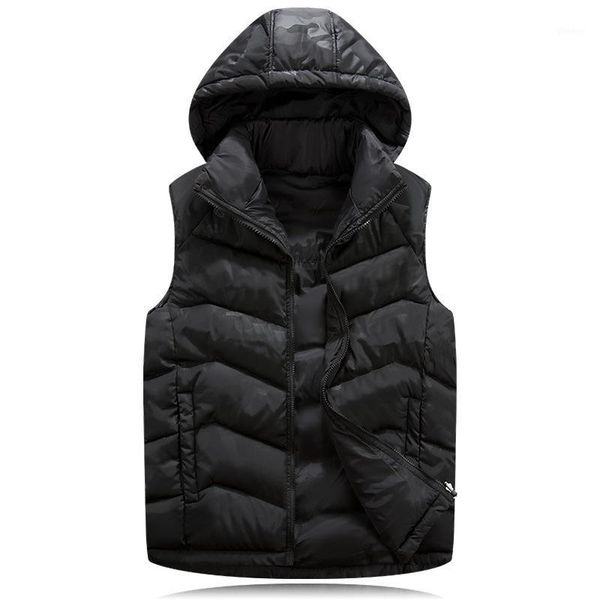 new mens jacket sleeveless veste homme winter fashion casual coats male hooded cotton-padded men's vest men thickening waistcoat1, Black;white
new mens jacket sleeveless veste homme winter fashion casual coats male hooded cotton-padded men's vest men thickening waistcoat1, Black;white