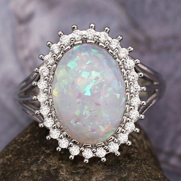 wedding rings huitan classic ring oval artificial opal for women elegant ment with micro paved jellyfish shaped, Slivery;golden
wedding rings huitan classic ring oval artificial opal for women elegant ment with micro paved jellyfish shaped, Slivery;golden