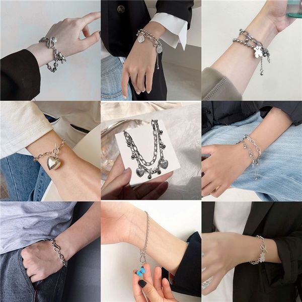 ins cool fashion women's bracelet fashion advanced sense light luxury net red simple design forest personalized hand accessories, Black
ins cool fashion women's bracelet fashion advanced sense light luxury net red simple design forest personalized hand accessories, Black