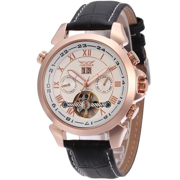 wristwatches jaragar men simple automatic mechanical calendar waterproof fashion casual leather watches male, Slivery;brown
wristwatches jaragar men simple automatic mechanical calendar waterproof fashion casual leather watches male, Slivery;brown