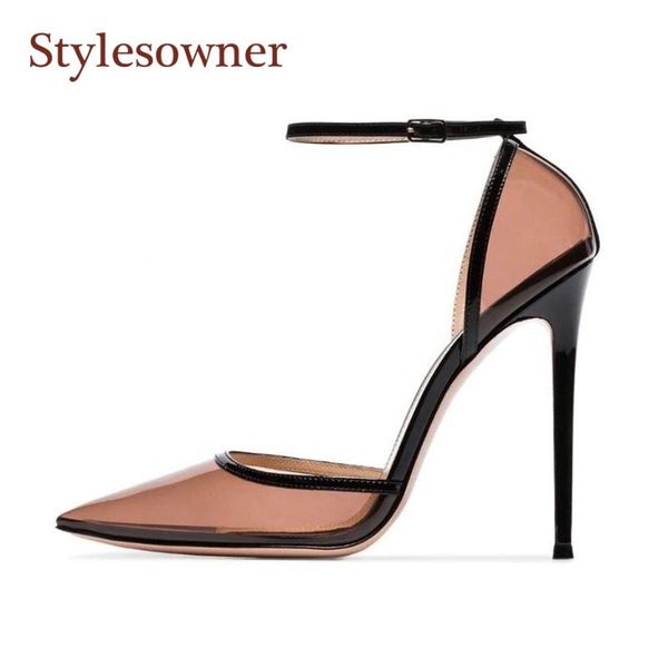 dress shoes stylesowner ankle buckle strap pumps shoe pointy toe sheepskin leather pvc high-end quality lady stiletto all match, Black
dress shoes stylesowner ankle buckle strap pumps shoe pointy toe sheepskin leather pvc high-end quality lady stiletto all match, Black