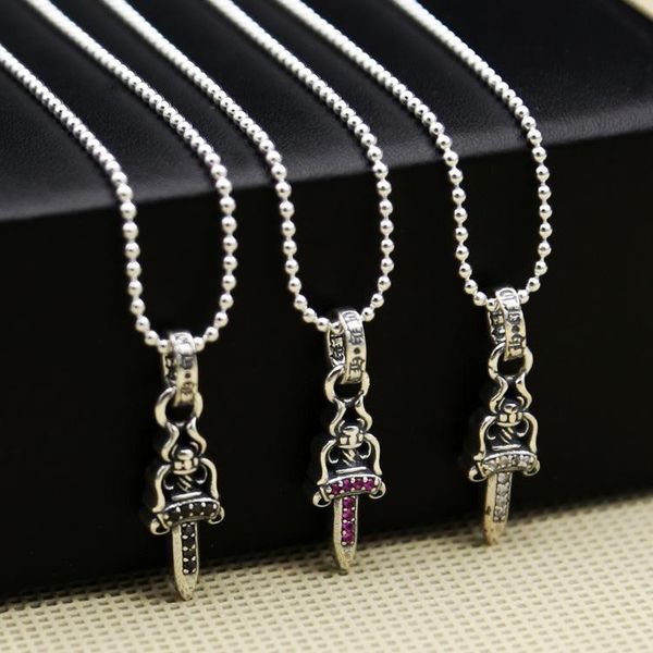 brand new 925 sterling silver vintage american hand-made designer jewelry antique silver sword necklace pendant with cz 3 colors hot
brand new 925 sterling silver vintage american hand-made designer jewelry antique silver sword necklace pendant with cz 3 colors hot