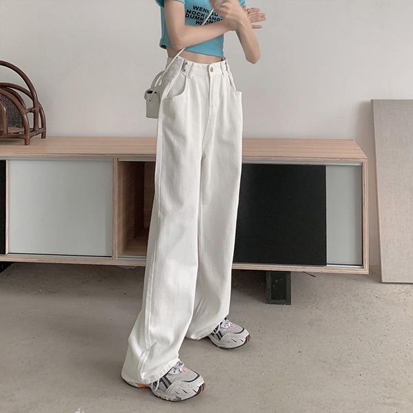 women's jeans straight wide leg capris pink white korean vintage clothes high waist trousers fashion pants for girls streetwear, Blue
women's jeans straight wide leg capris pink white korean vintage clothes high waist trousers fashion pants for girls streetwear, Blue