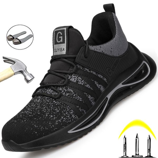 lightweight men safety shoes steel toe work shoes breathable men shoes fashion security boots male work sneakers, Black
lightweight men safety shoes steel toe work shoes breathable men shoes fashion security boots male work sneakers, Black