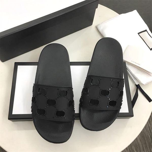 men rubber slide sandals women fashion designers flat slides flip flops non-slip slides summer flip flops slippers with box, Black
men rubber slide sandals women fashion designers flat slides flip flops non-slip slides summer flip flops slippers with box, Black