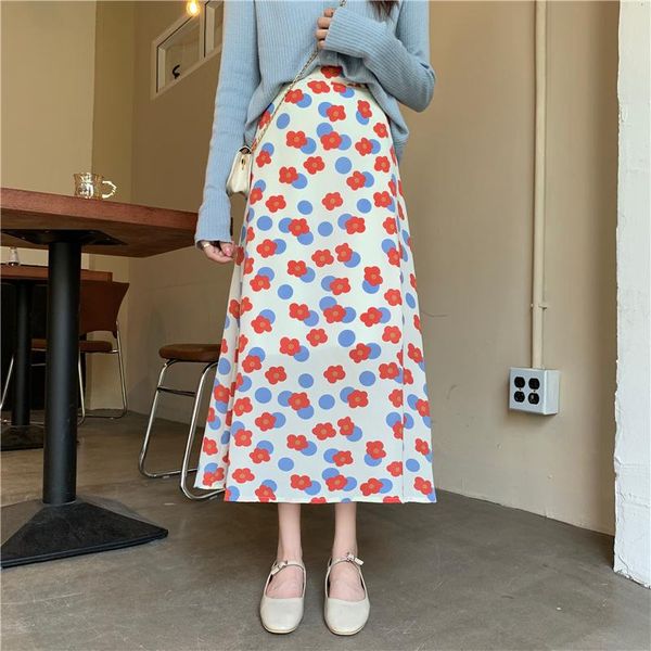 skirts retro floral half-length skirt female summer korean version of the high-waisted thin all-match a-line mid-length, Black
skirts retro floral half-length skirt female summer korean version of the high-waisted thin all-match a-line mid-length, Black