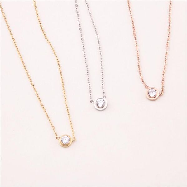 chains 18k gold plated dainty single diamond pendant necklace trendy jewelry wholesale necklaces for women chain, Silver
chains 18k gold plated dainty single diamond pendant necklace trendy jewelry wholesale necklaces for women chain, Silver