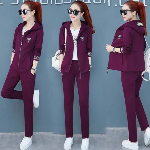 women's two piece pants casual three set women tracksuit 2021 spring fall plus size loose hooded zip up jacket + t-shirt joggers sweats, White
women's two piece pants casual three set women tracksuit 2021 spring fall plus size loose hooded zip up jacket + t-shirt joggers sweats, White