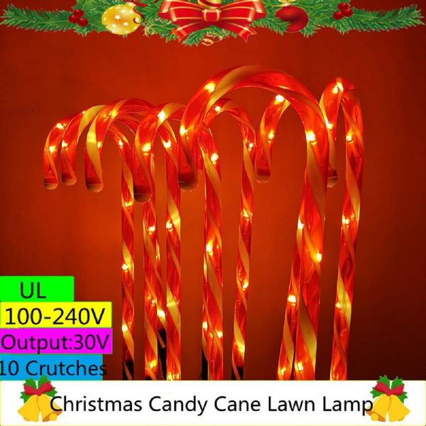 lawn lamps christmas candy cane landscape light 10 crutches led string fairy 53cm 60leds eu us uk au power supply
lawn lamps christmas candy cane landscape light 10 crutches led string fairy 53cm 60leds eu us uk au power supply