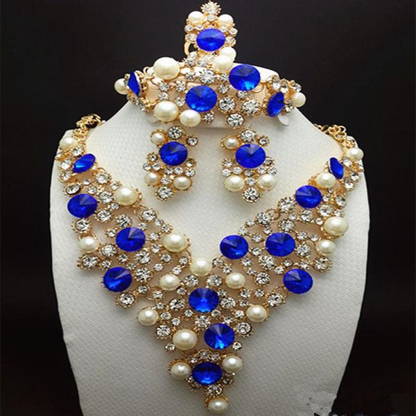 earrings & necklace red blue imitation stones bridal jewelry sets nigerian wedding african beads set fashion brand dubai gold, Silver
earrings & necklace red blue imitation stones bridal jewelry sets nigerian wedding african beads set fashion brand dubai gold, Silver